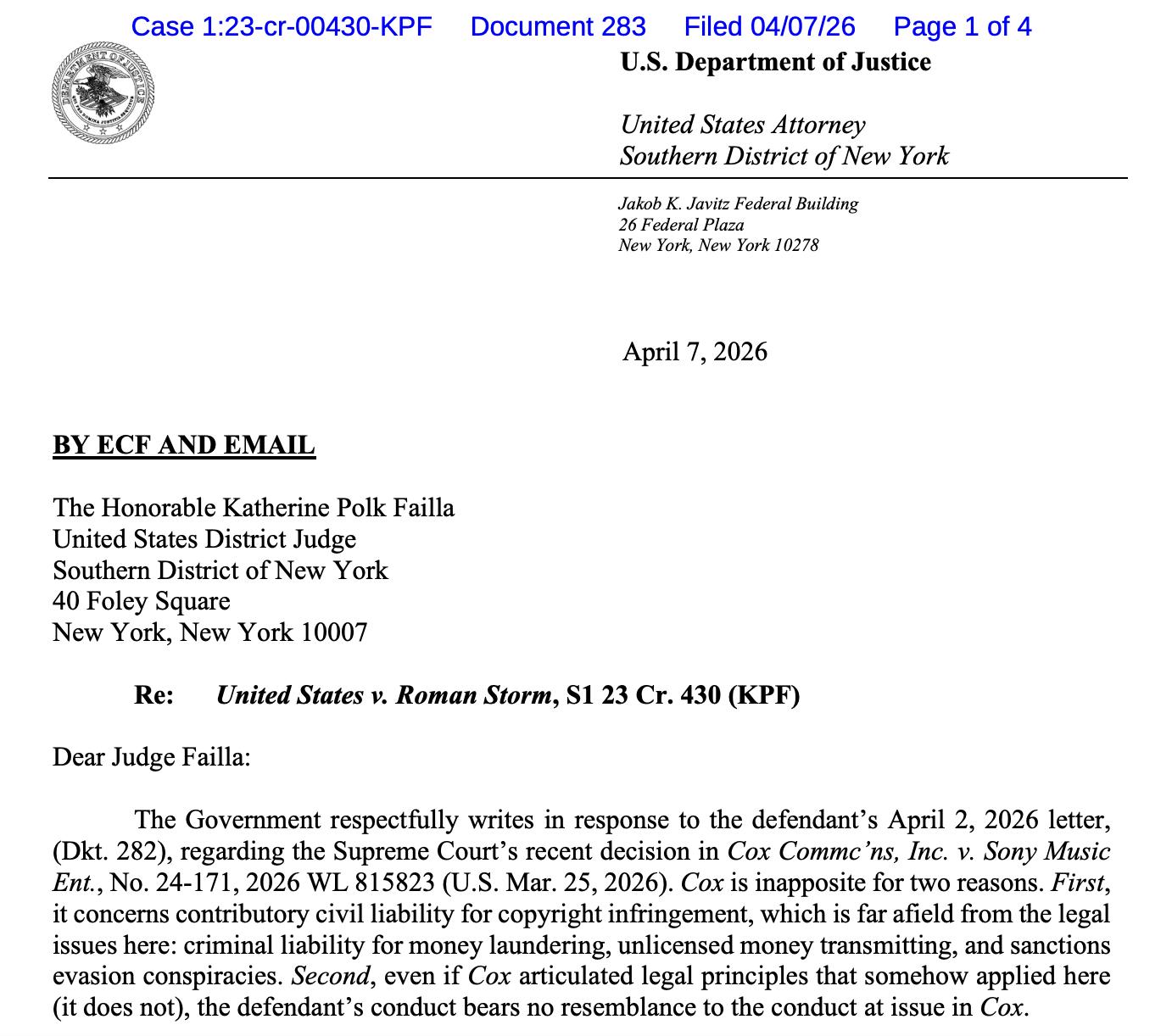 Law, Trial, Copyrights, Court, Crimes, Tornado Cash
