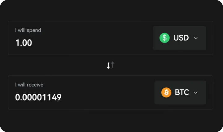 Crypto Widget-calculator